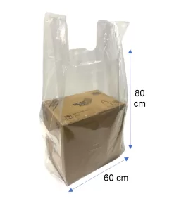 BOLSA CAMISETA TRANSPARENTE 60x80