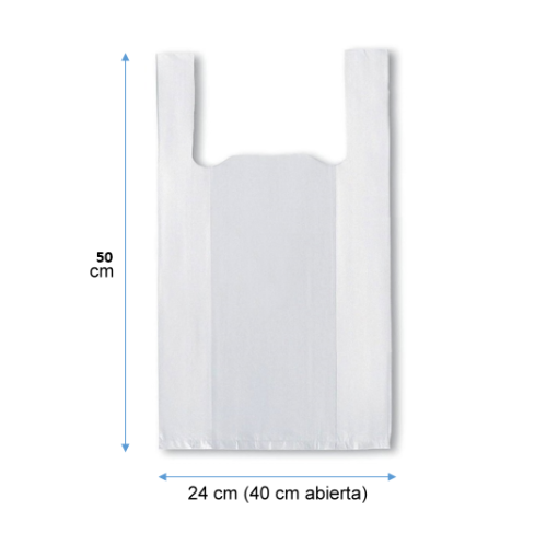 bolsa camiseta 40.50 blanca