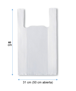 bolsa camiseta 50.60 blanca