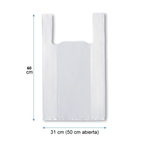 bolsa camiseta 50.60 blanca