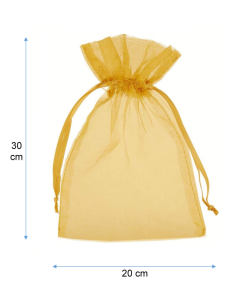 bolsa organza dorada 20x30 1