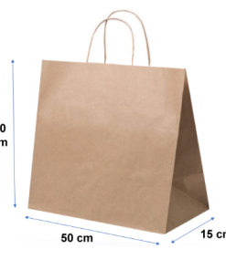 bolsa papel 50x40x15 kraft sl