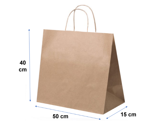 bolsa papel 50x40x15 kraft sl