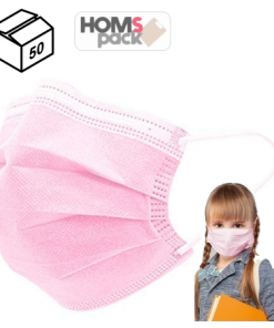 mascarilla quirurgica infantil rosada