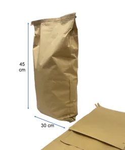 Saco Carbón/Tierra 30x45 kraft. Imprimible