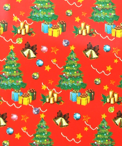 Sobre  De Papel Con Pegamento 21X31 Cm Pinos Y Campanas